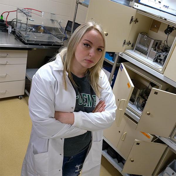 Paige Anderson student researcher in the PANE lab