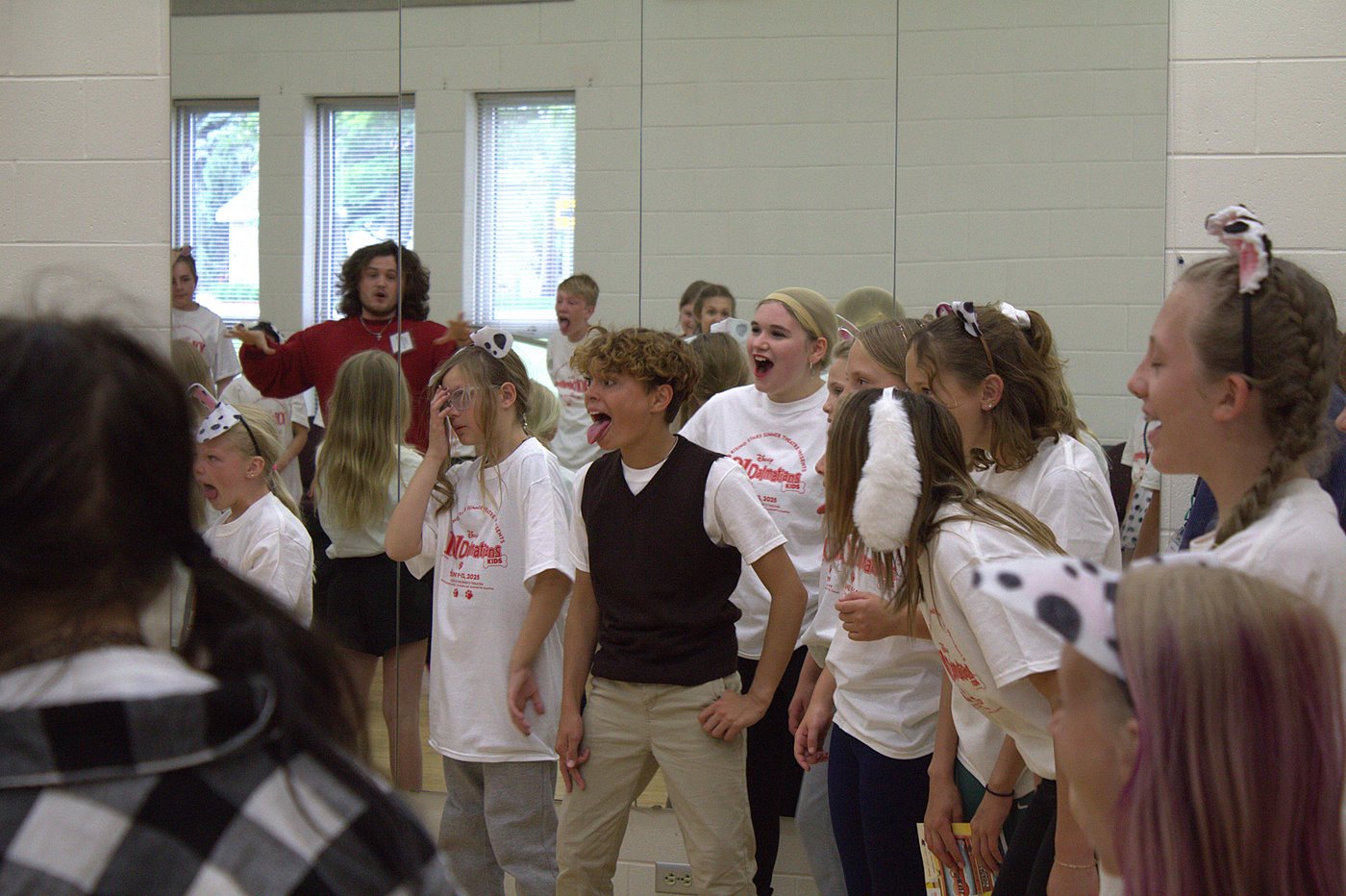 Rising Stars Theater Campers warm up