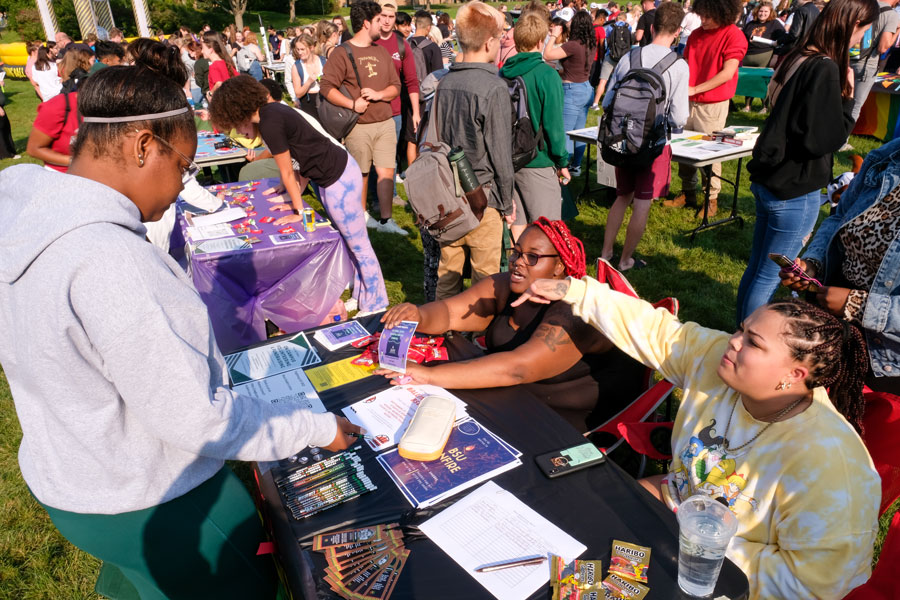 Black Student Union booth at Org Smorg