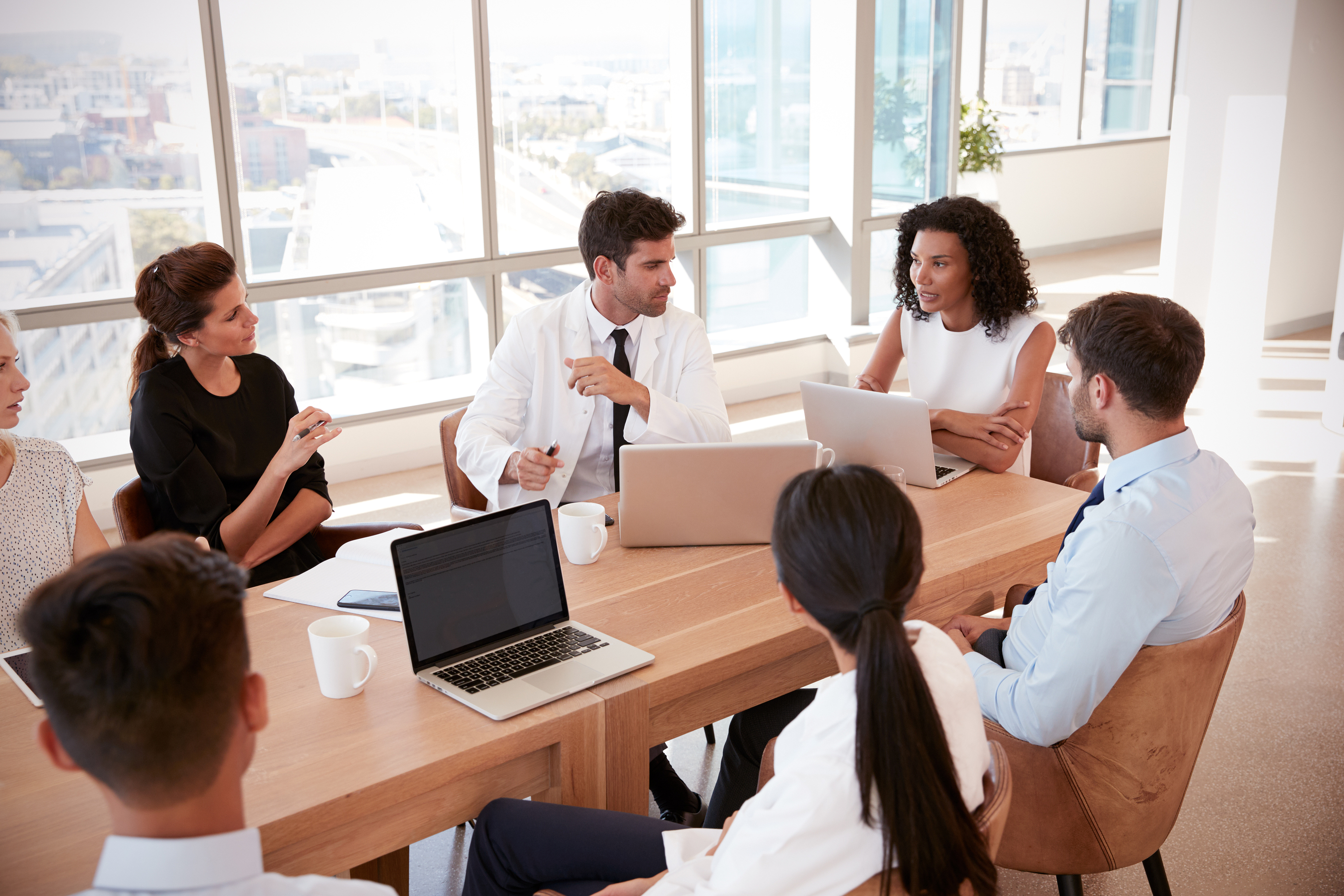 Group of collegues at meeting