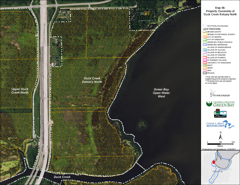 Priority Areas - Fish & Wildlife Habitats - Green Bay Area of Concern ...