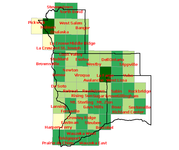 Total Species Region 21 Map