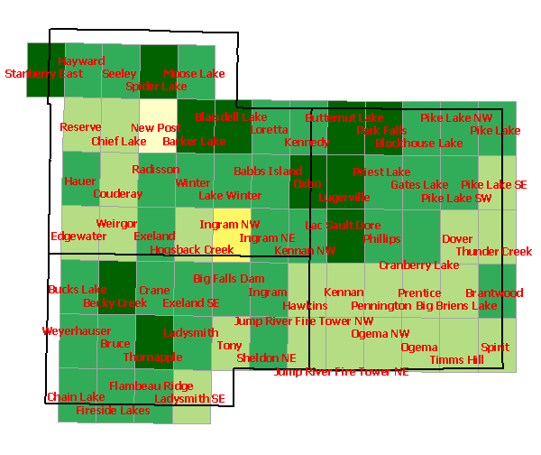 Total Species Region 7 Map