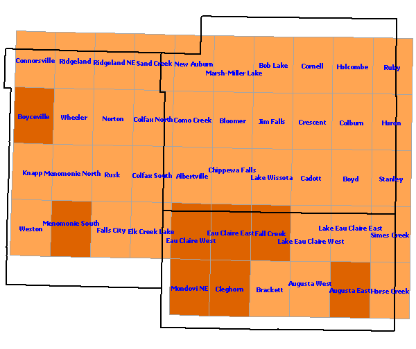 Confirmed Species Region 10 Map