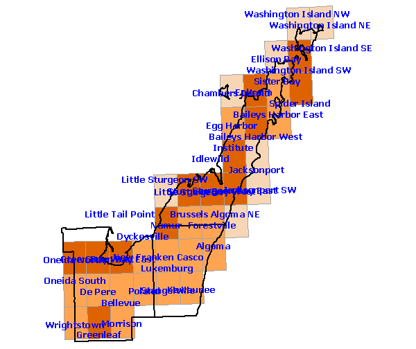 Confirmed Species Region 15 Map