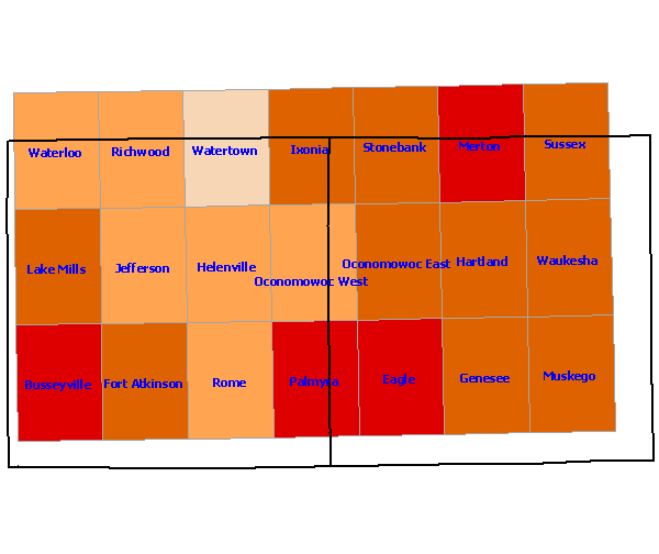 Confirmed Species Region 23 Map