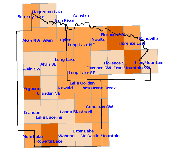 Confirmed Species Region 4 Map