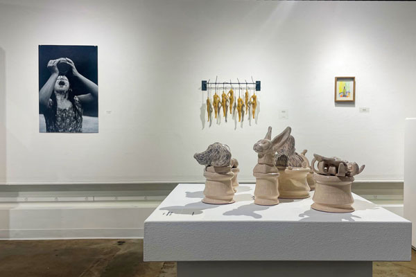 Peices on display at 51st Annual Juried Student Exhibition