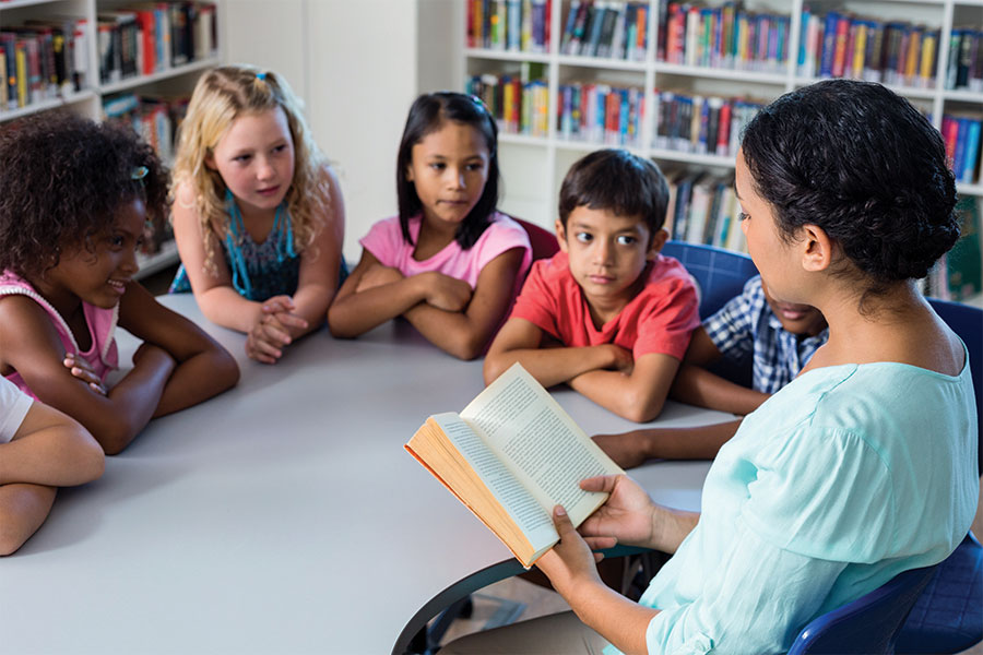 Reading to area children