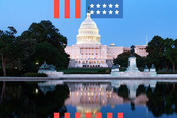 US Capitol building with reflection in water