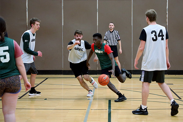 UWGB intramural basketball game