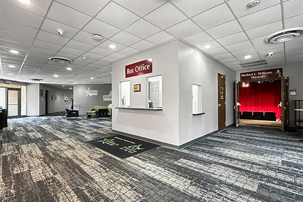 Herbert L. Williams Theatre box office and lobby