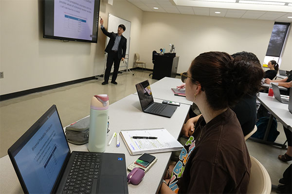 Clase de estadística empresarial de la UWGB