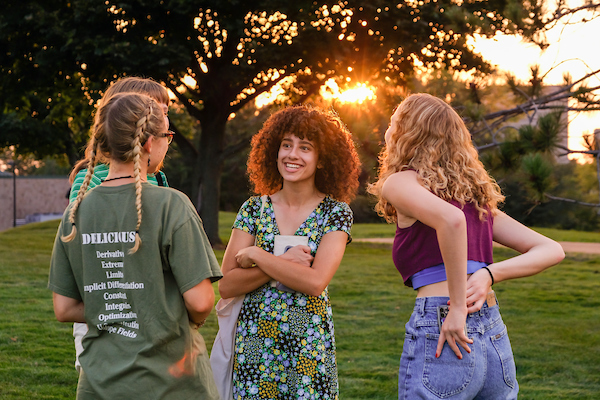 group of students outside