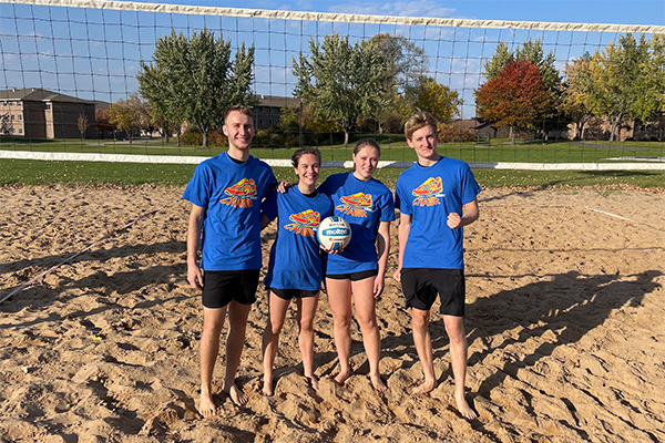 Sand volleyball group