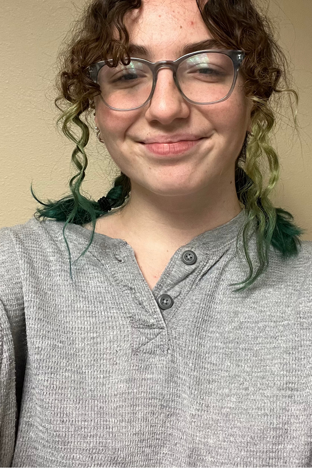 Female student with the photo cropped at her head