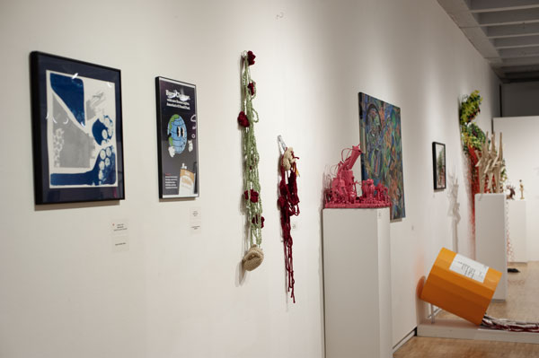 Student exhibit in Lawton Gallery