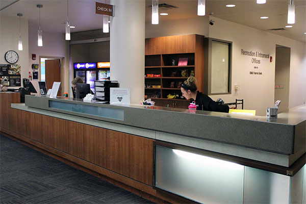 Kress Events Center front desk