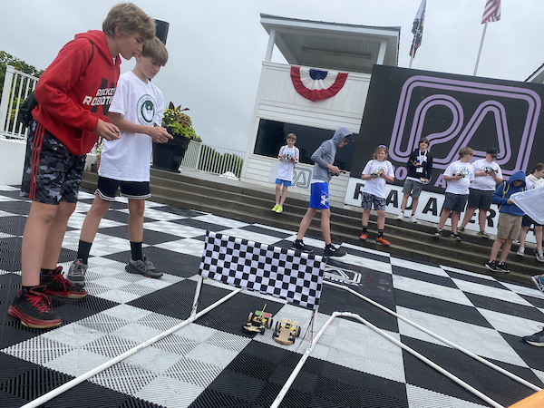 Campers competeing in Race to Road America