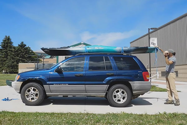 How to mount a kayak or canoe on your vehicle for transport