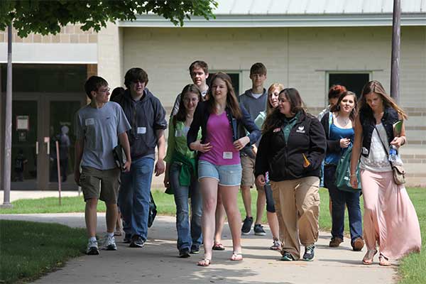 Recorrido por el campus de la UWGB