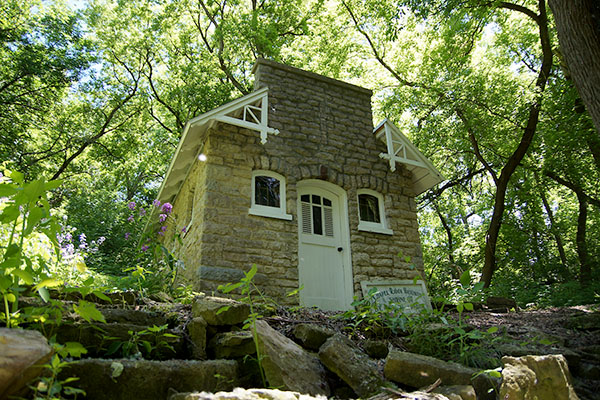 Historic, small chapel in the woods