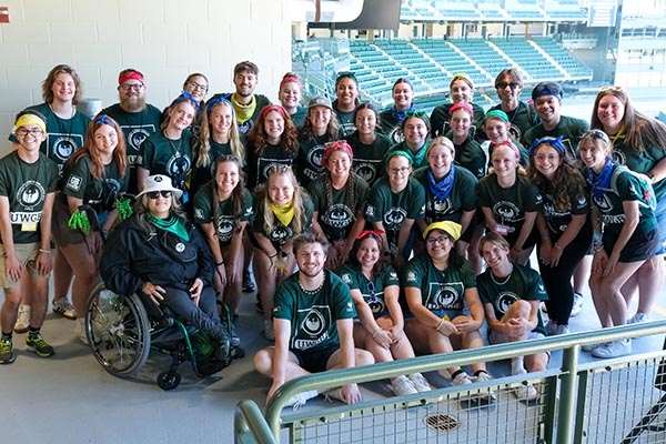 Civic Student celebration at Lambeau