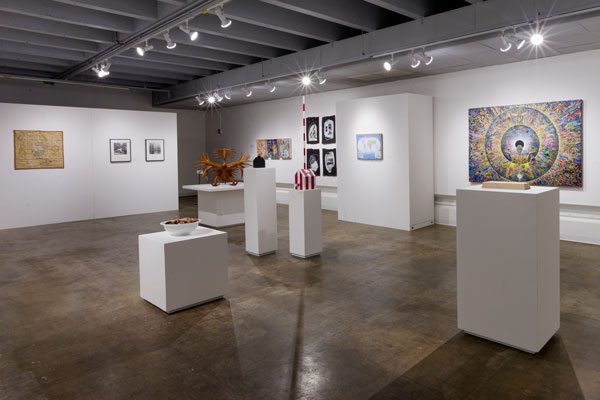 Multiple pieces at faculty exhibition 