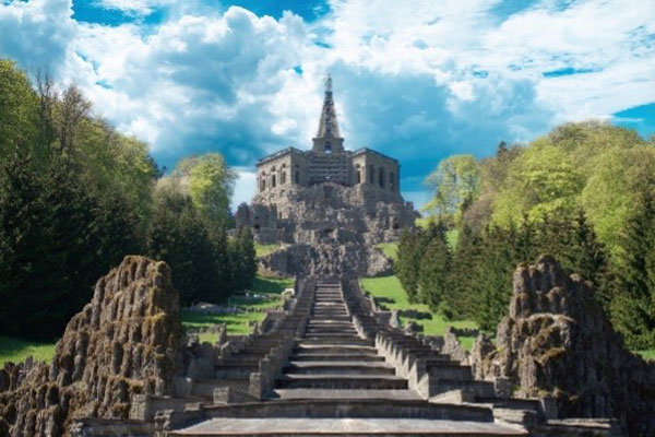 Stairs leading up to the Kassel Castle