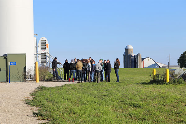 Oct. 18, 2013 tour of a wind energy site