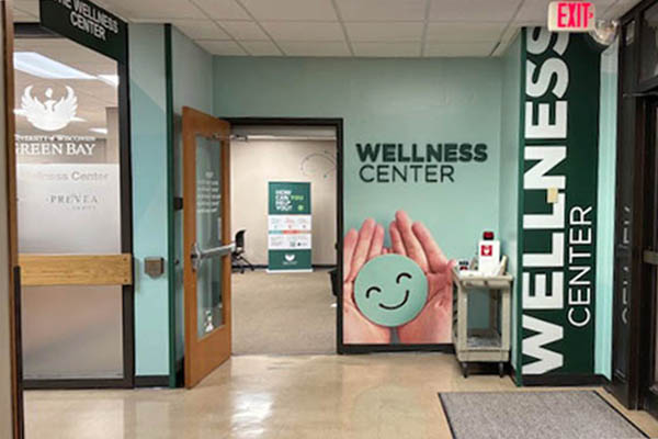 Entrance door to the wellness center