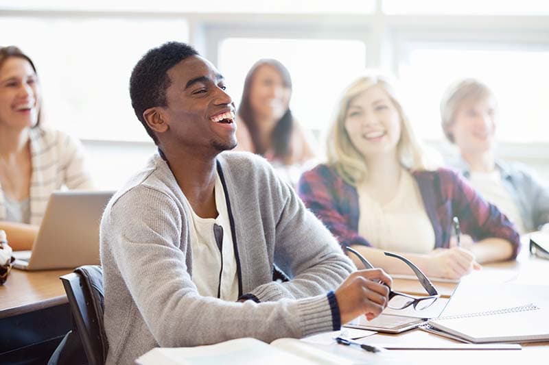 Adults in a language class