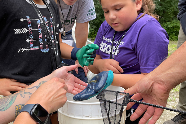 Outdoor learning activity for elementary students