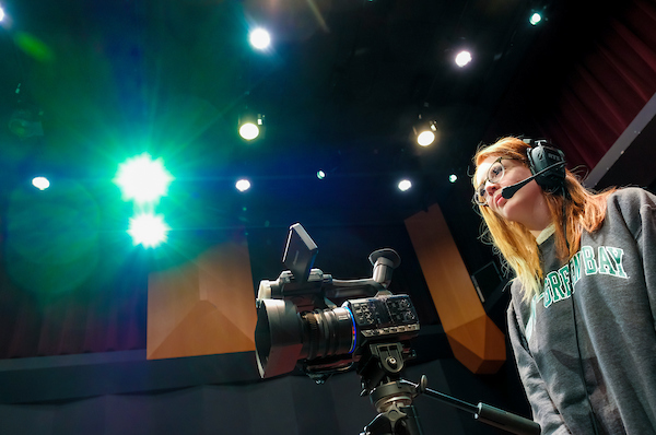 Communications student films student broadcast