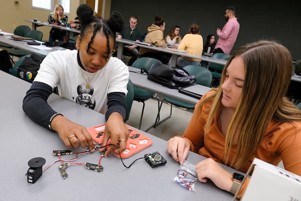 Physiologyical psychology class using neuron models