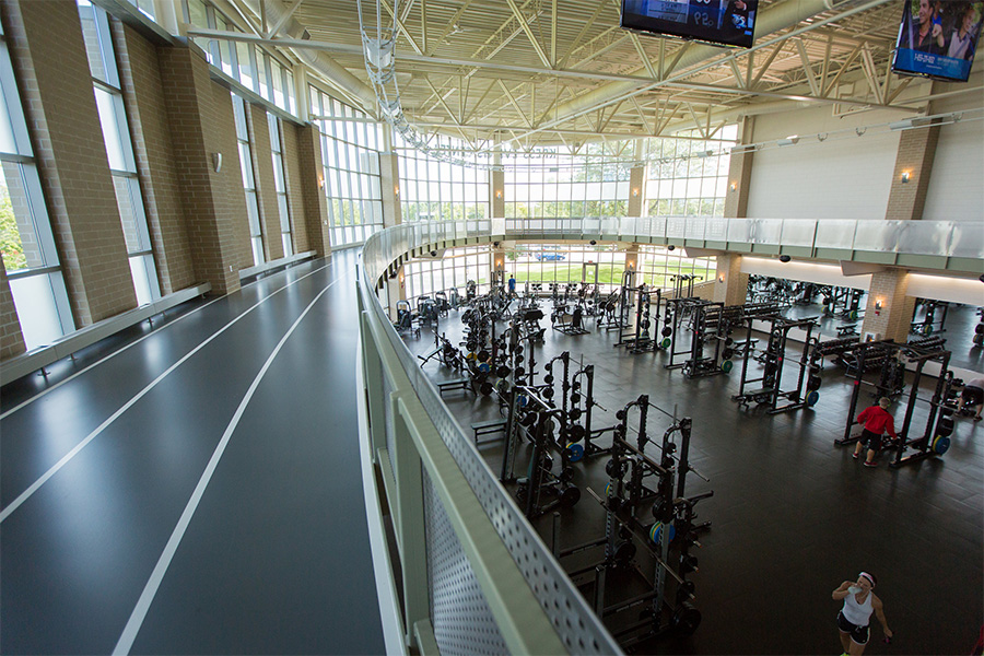 Kress Fitness Center indoor track