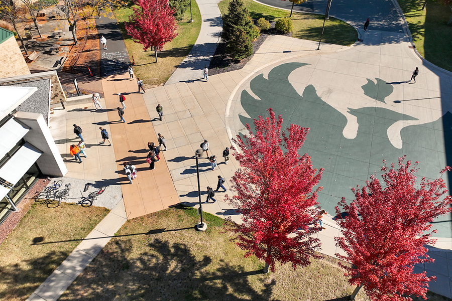 Overview of campus mall